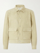 FRAME - Suede Trucker Jacket - Neutrals
