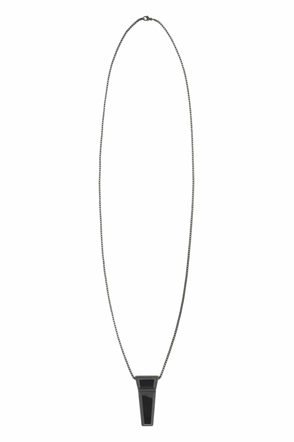 Rick Owens Silver Hollywood Dog Tag Necklace Rick Owens