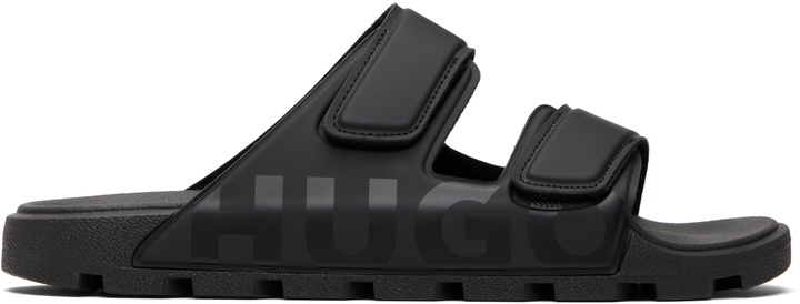 Photo: Hugo Black Logo Double Touch Sandals