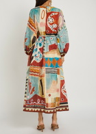 Alemais Michelle Printed Woven Maxi Dress Multicoloured
