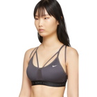 Nike Grey Indy AeroAdapt Bra