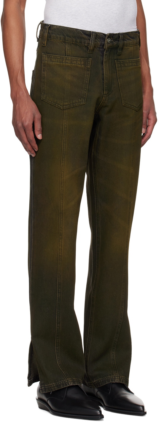 Mowalola Brown Midi Jeans