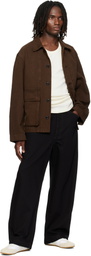 LEMAIRE Black Oversized Workwear Jeans