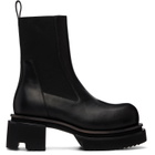 Rick Owens Black Tower Beatle Bogun Chelsea Boots