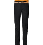Maison Margiela - Slim-Fit Tapered Shell-Trimmed Woven Trousers - Midnight blue