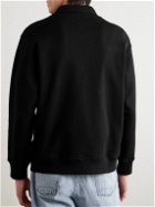 Theory - Lucas Ossendrijver Cotton-Jersey Half-Zip Sweatshirt - Black