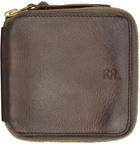 RRL Brown Zip Wallet