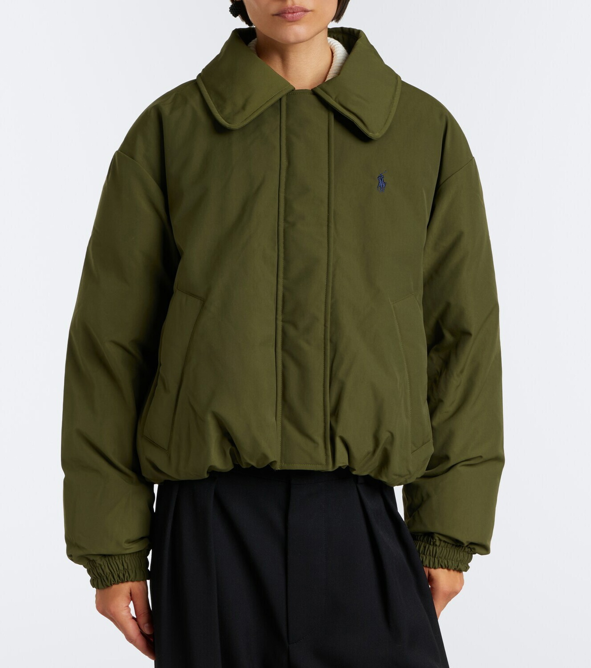 Polo Ralph Lauren Teddy-trimmed technical down jacket