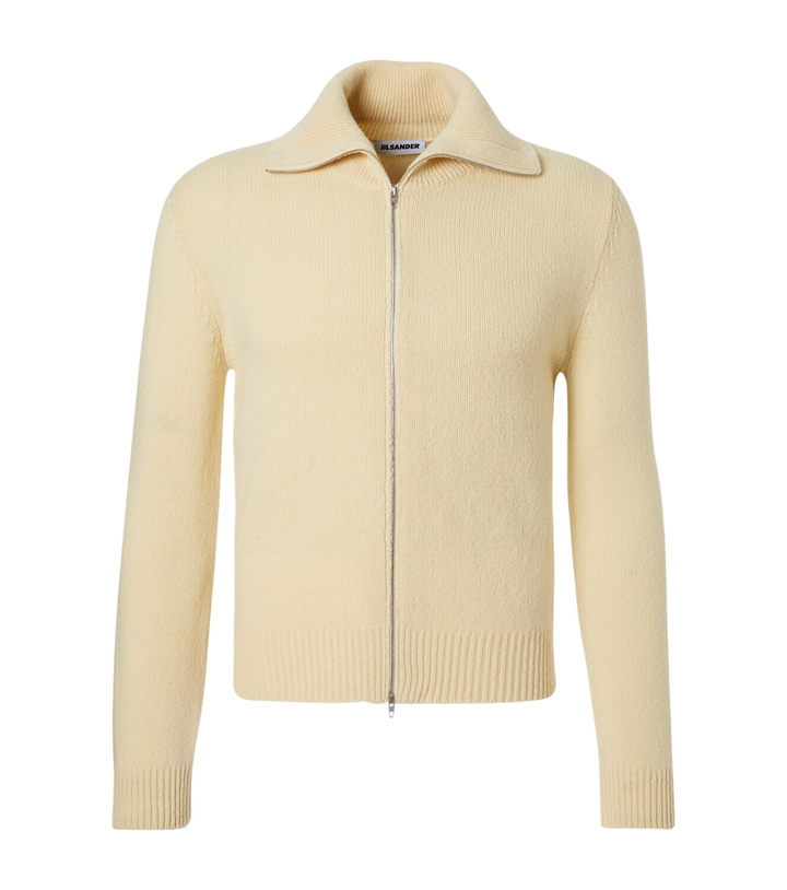 Photo: Jil Sander Wool-blend zip-up sweater