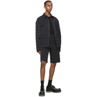 Bottega Veneta Black Press Weave Shirt Jacket