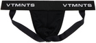 VTMNTS Black Logo-Woven Jockstrap