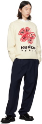 Kenzo Off-White Kenzo Paris Drawn Sweater