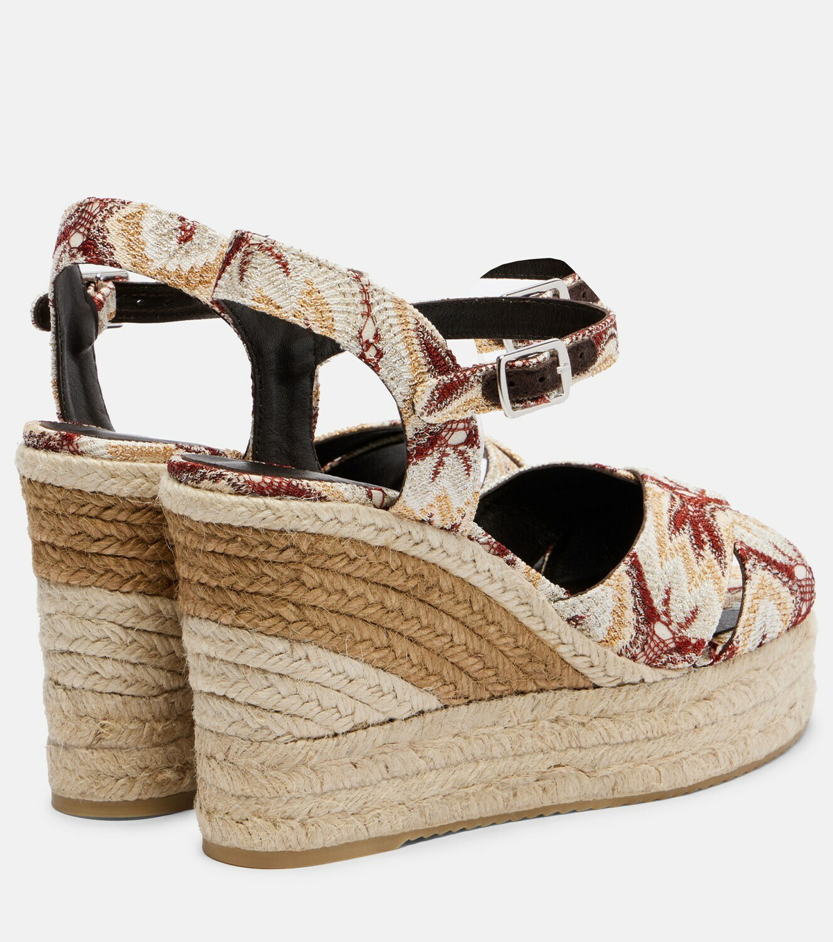 Missoni Carmen 110 lamé espadrille wedges