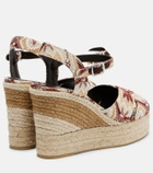 Missoni Carmen 110 lamé espadrille wedges