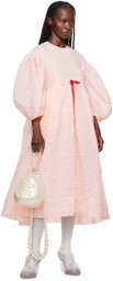 Simone Rocha Pink Bow Midi Dress