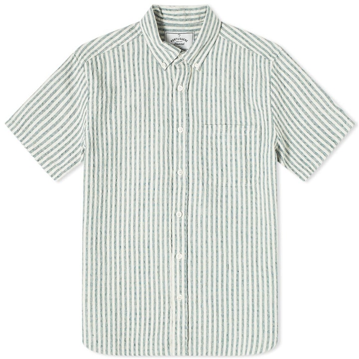 Photo: Portuguese Flannel Beach Cabin Button Down Short Sleeve Shirt