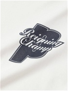 Reigning Champ - Prince Logo-Print Cotton-Blend Jersey T-Shirt - White