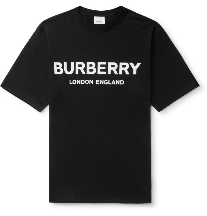 Photo: Burberry - Logo-Print Cotton-Jersey T-Shirt - Black