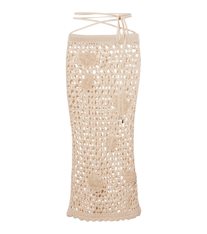Photo: The Attico Open-knit cotton beach cover-up
