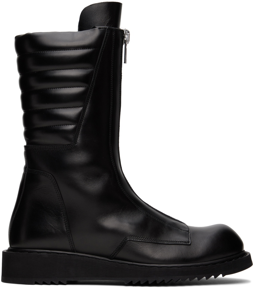 靴 Rick Owens Basket Creeper Boots Rick Owens Black Basket Creeper Boots Rick Owens