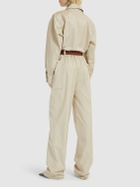 SAINT LAURENT Cotton Twill Jumpsuit