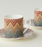 Missoni - Zig Zag Jarris set of 2 espresso cups and saucers