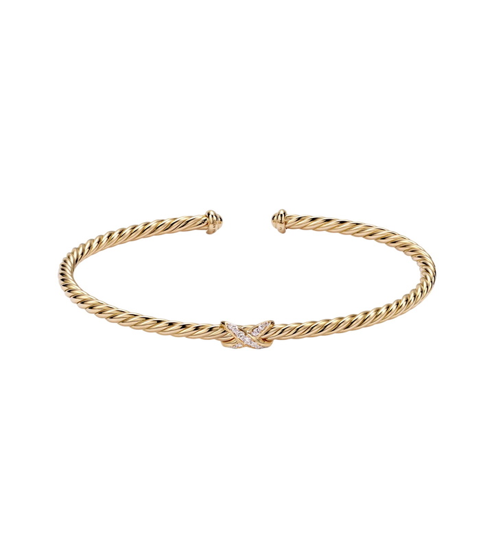 Photo: David Yurman Cablespira® Flex X Micro 18kt gold (750/1000) bracelet with diamonds