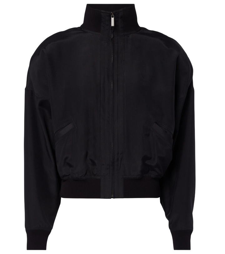 Photo: Gucci Silk poplin bomber jacket