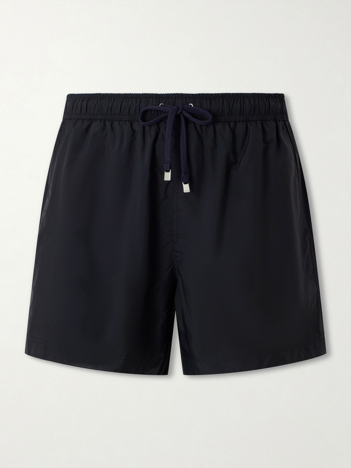 Zegna - Straight-Leg Mid-Length Swim Shorts - Blue