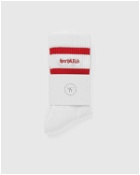 Sporty & Rich Serif Logo Socks White - Mens - Socks