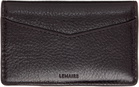 LEMAIRE Brown Gear Pocket Organizer Card Holder
