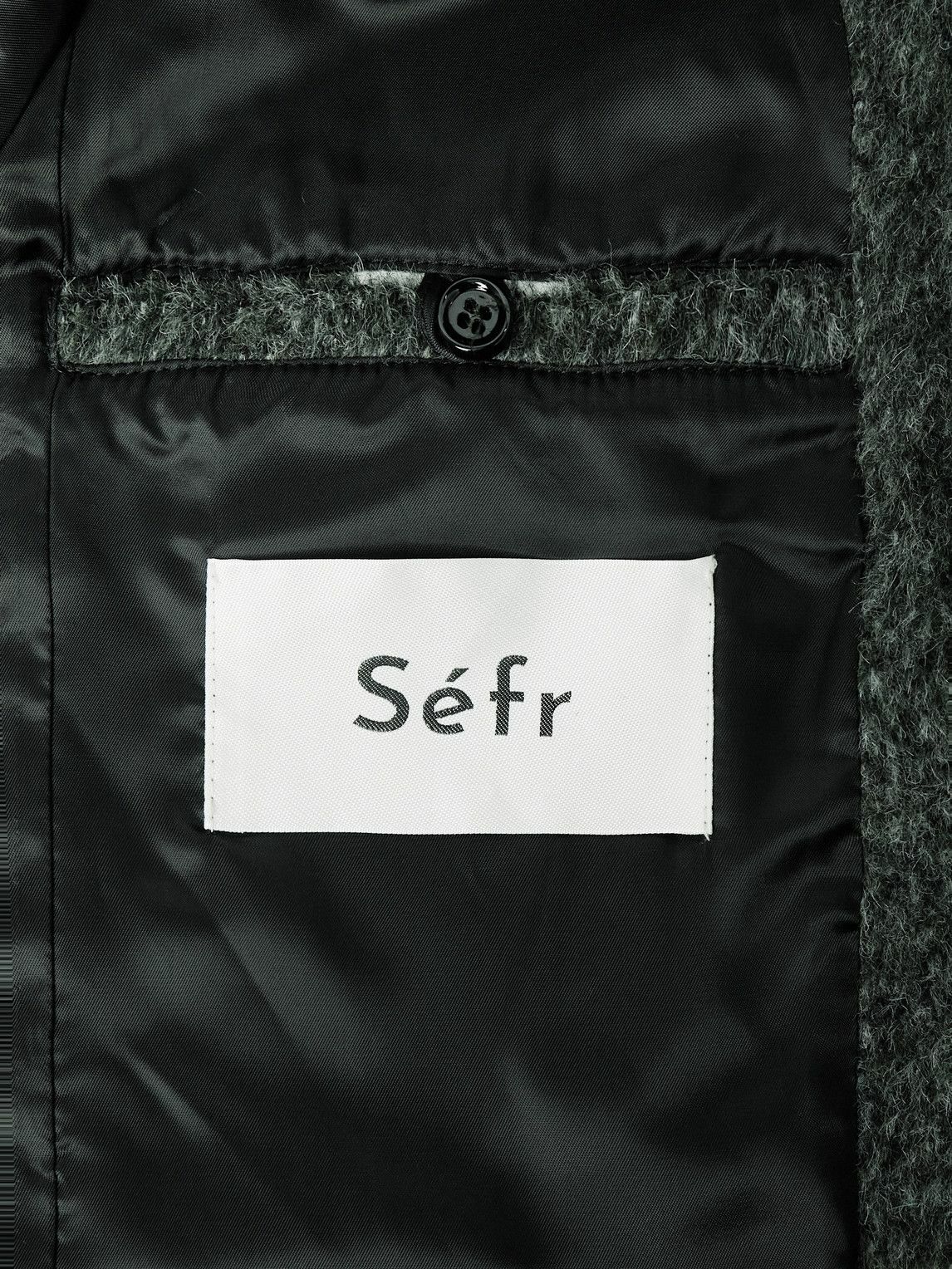 Séfr - Argento Brushed-Knit Blazer - Black