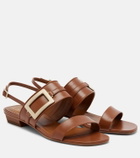 Roger Vivier Belle Vivier leather slingback sandals