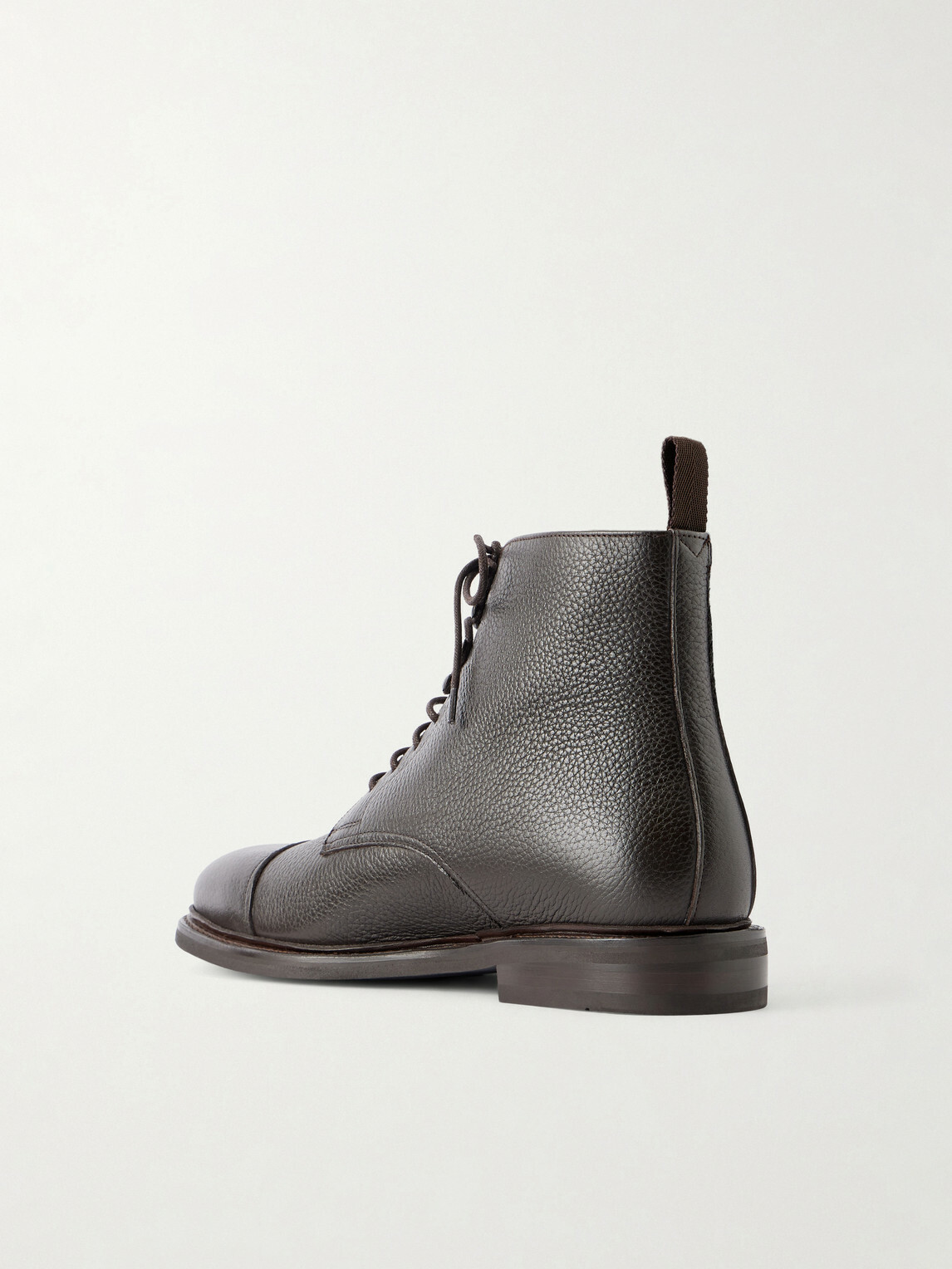 MORJAS - Jumper Leather Lace-Up Boots - Brown