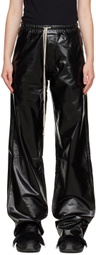 Rick Owens Drkshdw Black Dietrich Faux-Leather Trousers