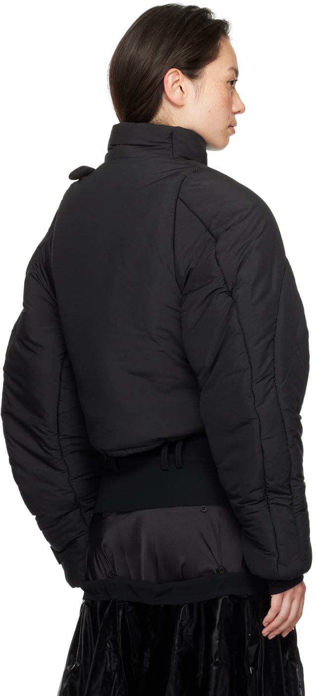 Ottolinger Black Asymmetrical Padded Jacket Ottolinger