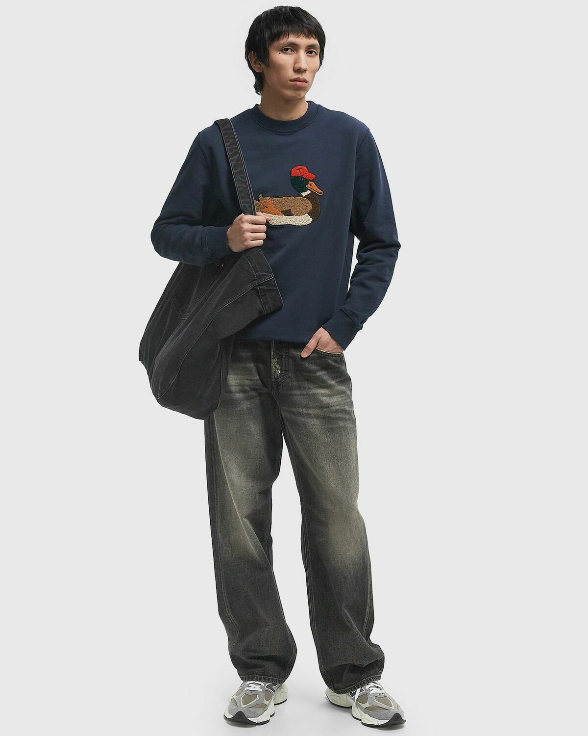 Edmmond Studios DUCK HUNT SWEATSHIRT Blue Men