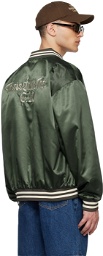 thisisneverthat Green Embroidered Bomber Jacket