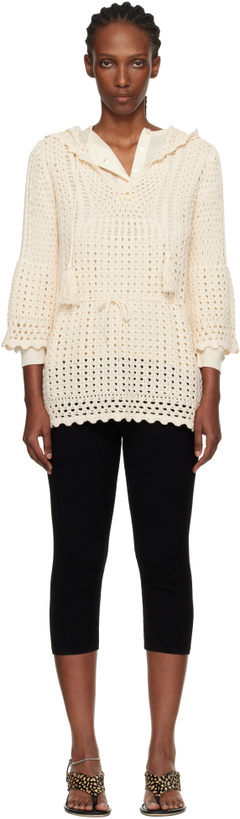 Photo: Isabel Marant Etoile Off-White Zaelle Summer Crochet Knit Minidress