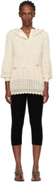 Isabel Marant Etoile Off-White Zaelle Summer Crochet Knit Minidress