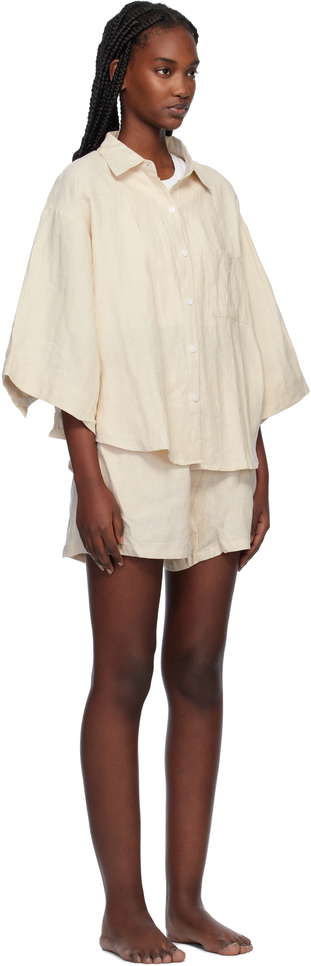 Deiji Studios Off-White 'The 03' Pyjama Set