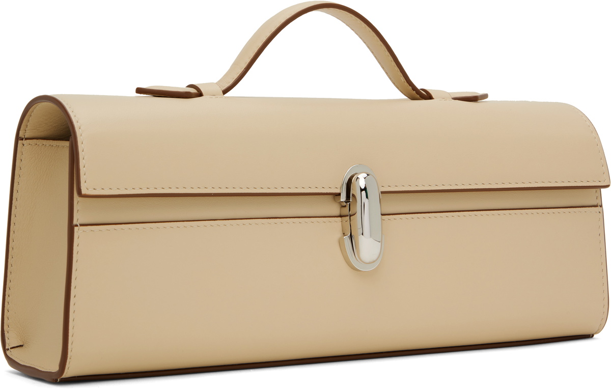 Savette ベージュ Slim Symmetry Pochette バッグ Savette Beige Slim Symmetry Pochette Bag Savette