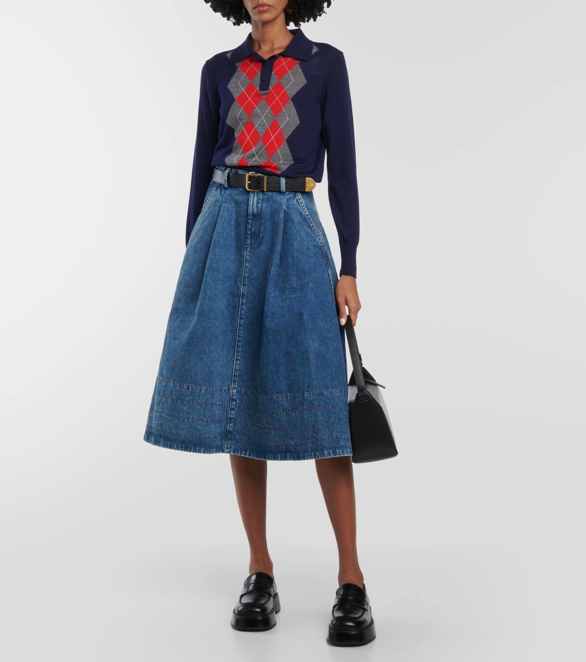 Skirt A.P.C. Woman color Blue