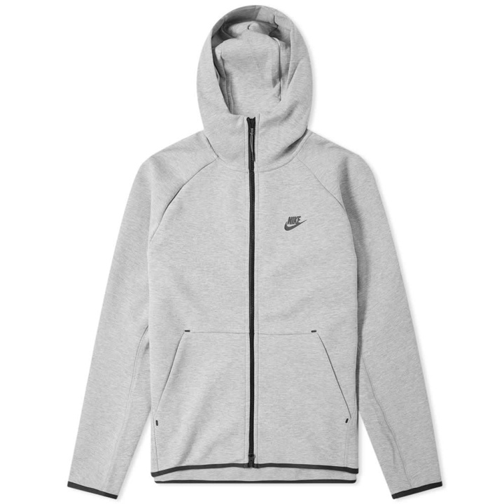 Photo: Nike Tech Fleece Zip Hoody Dark Grey & Black