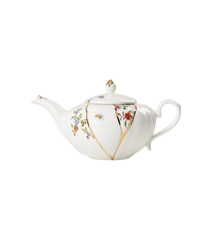 Photo: Seletti Kintsugi gold-plated porcelain teapot by Marcantonio Raimondi Malerba