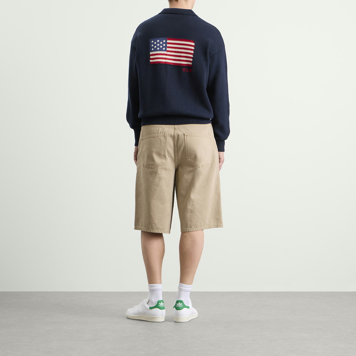 Polo Ralph Lauren Men's Flag Knit Polo in Navy Combo