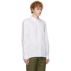 Helmut Lang White Poplin Laced Shirt