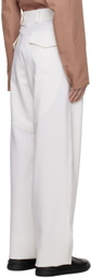 ZEGNA Off-White Paneled Trousers