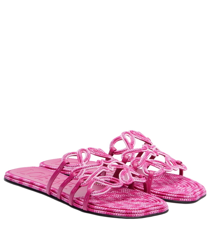 Photo: Loewe Paula's Ibiza Petal Anagram canvas slides