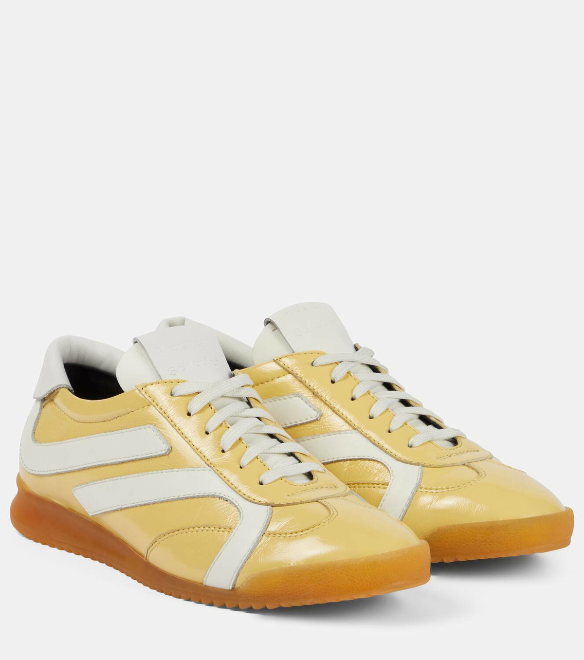 Proenza Schouler Track suede-trimmed leather sneakers